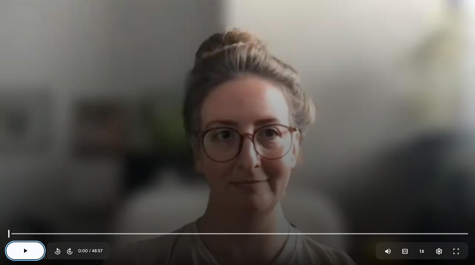 A screenshot of a video of Nichole Uecker. 